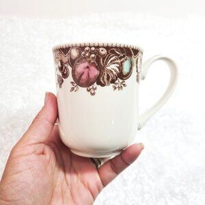 Coffee  Cup NEW Johnson Bros. His Majesty Turkey 4" Mug / Cup NEW